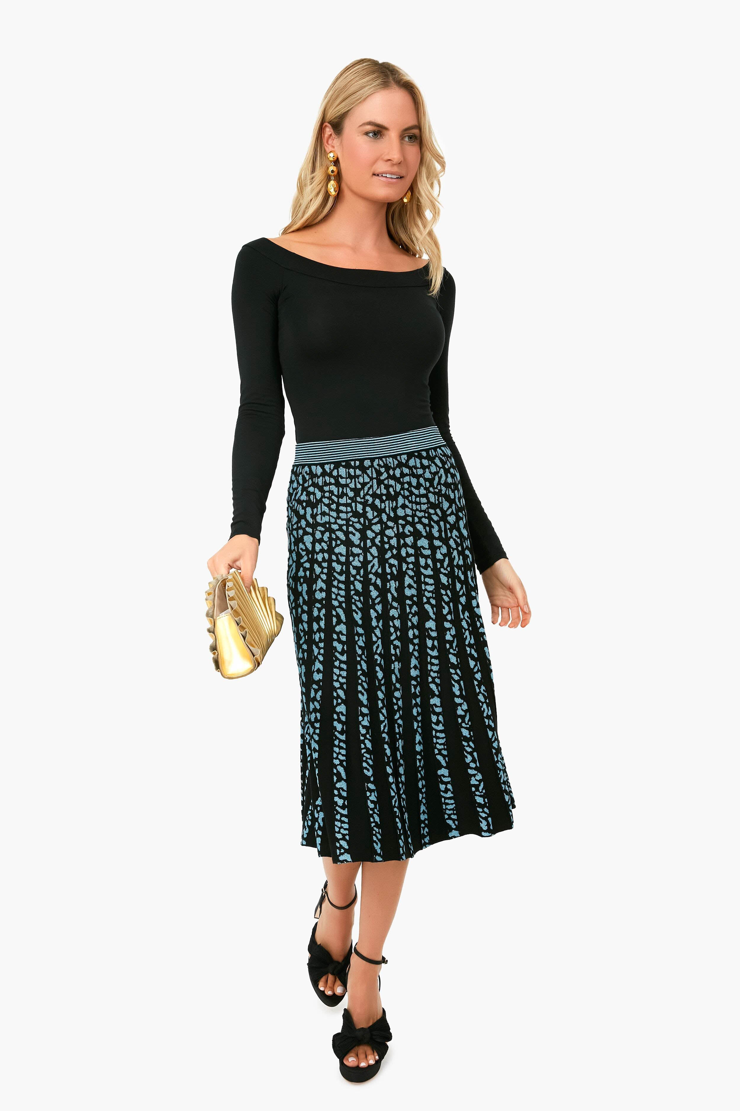 Black Modal Boatneck Top