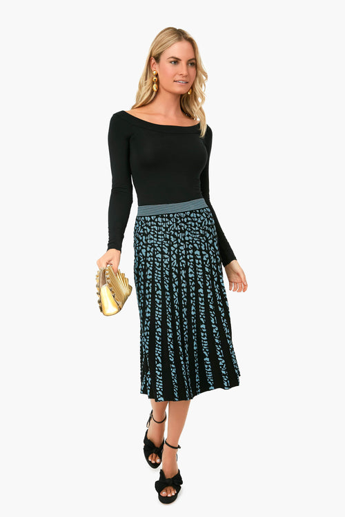 Black Modal Boatneck Top